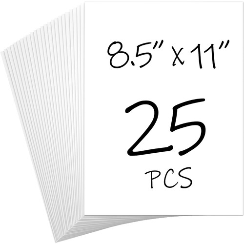 CREGEAR 25 Sheets White Cardstock 8.5 x 11 Cardstock Paper, Thick Cardstock 80lb/230gsm Card Stock Printer Paper, Card Stock Printer Paper for Card Making, Invitations, Menus, Scrapbooking