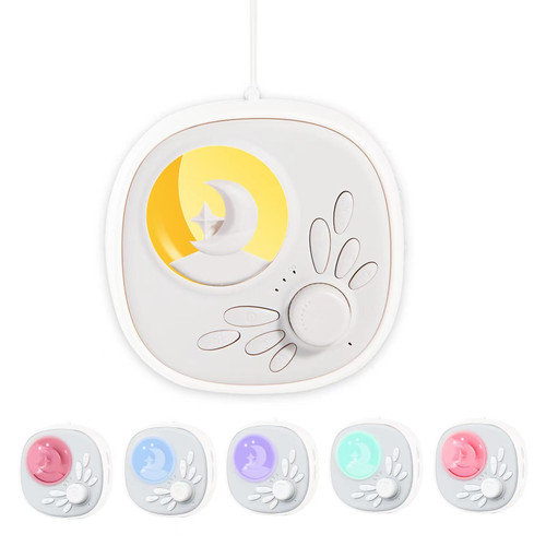 White Noise Machine Portable Sound Machine for Baby Adult, Features Powerful Battery, 18 Soothing Sound, Cry Monitor,Noise Sound Machine for Office & Sleeping, Home, Travel