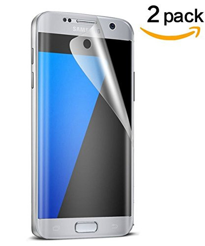 TANTEK Full 3D Coverage Anti-Bubble HD Ultra Clear TPU Film Curved Edge to Edge Screen Protector for Samsung Galaxy S7, 2 Pack