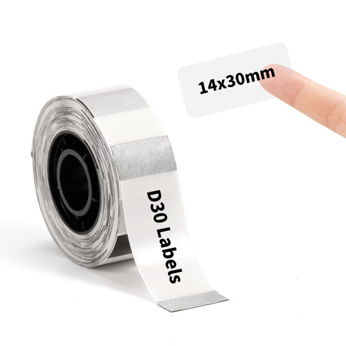 D30 Clear Labels, Compatible with Phomemo D30 Mini Label Maker, Thermal Label 0.55x1.18in (14x30mm), Label Maker Paper Transparent Label Printer Paper Self-Adhesive for Name Price Storage (1 Roll) D30 Clear Labels, Compatible with Phomemo D30 Mini Label Maker, Thermal Label 0.55x1.18in (14x30mm), Label Maker Paper Transparent Label Printer Paper Self-Adhesive for Name Price Storage (1 Roll)