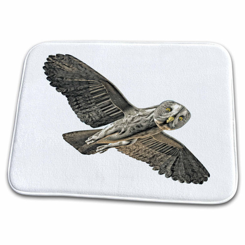3dRose Boehm Graphics Bird - Great Grey Owl on a Long Glide - Dish Drying Mats (ddm-172058-1) 3dRose Boehm Graphics Bird - Great Grey Owl on a Long Glide - Dish Drying Mats (ddm-172058-1)