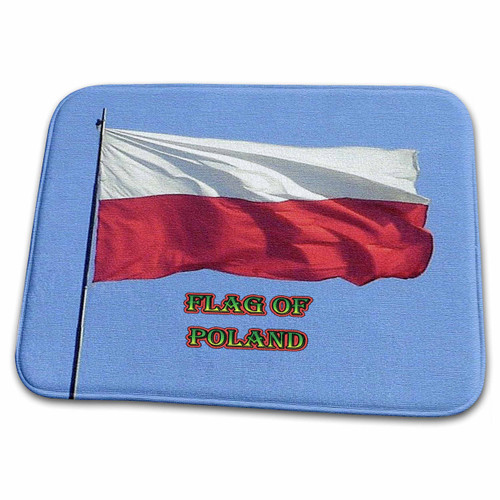 3dRose Flag of Poland Canvas Photo - Dish Drying Mats (ddm-210539-1)