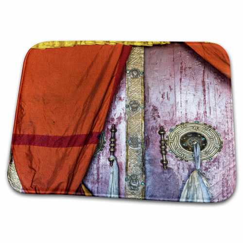 3dRose Danita Delimont - Doors - Doorway, Deskit monastery, Ladakh - Dish Drying Mats (ddm-225632-1)