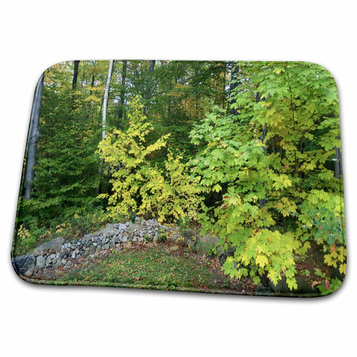 3dRose Landscape Stone Wall Forest - Dish Drying Mats (ddm-285410-1)