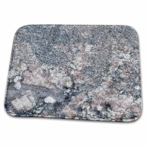 3dRose Image of polished decorative granite plate of grey and... - Dish Drying Mats (ddm-285827-1)