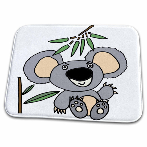 3dRose All Smiles Art - Animals - Cute Funny Koala Bear Cartoon - Dish Drying Mats (ddm-296552-1) 3dRose All Smiles Art - Animals - Cute Funny Koala Bear Cartoon - Dish Drying Mats (ddm-296552-1)
