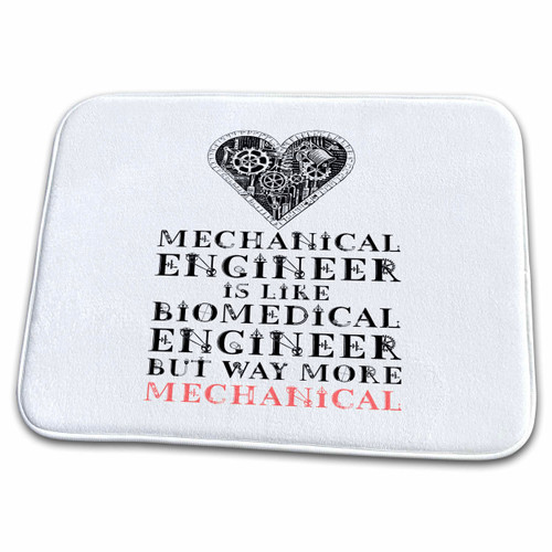 3dRose Mechanical Engineer - Civil Engineer Comparison funny gift - Dish Drying Mats (ddm-363382-1)
