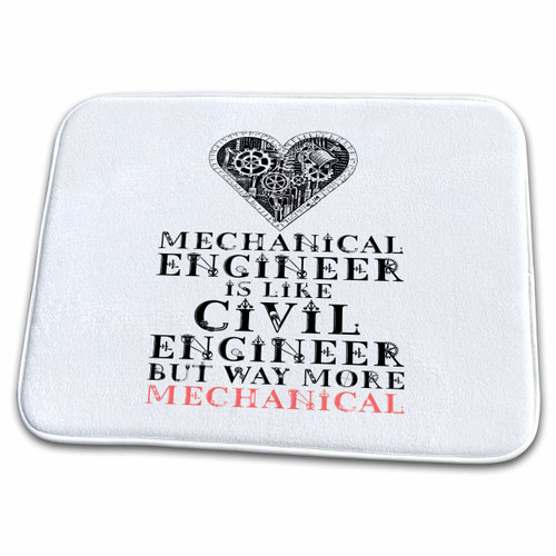 3dRose Mechanical Engineer - Environmental Engineer Comparison... - Dish Drying Mats (ddm-363386-1)