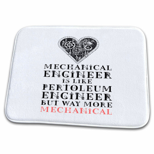 3dRose Mechanical Engineer - Nuclear Engineer Comparison funny... - Dish Drying Mats (ddm-363393-1)