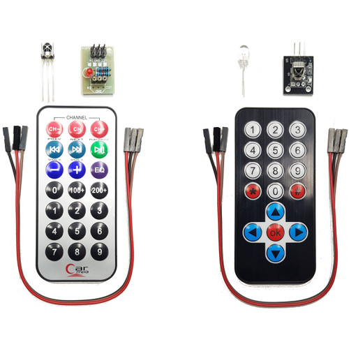 DIYables Infrared IR Remote Control Kits with Controller and Receiver for Arduino, ESP32, ESP8266, Raspberry Pi, 2 Sets