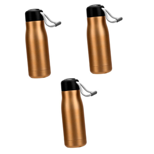INOOMP Bicycle Water Bottle 3 Pcs Sport Bottle Bicycle Water Bottle Stainless Steel Cup Riding Kettle Bike Water Bottle Golden Knight Cup Bike Insulation Jug