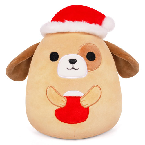 Zcstioxl Dog Plushie Dog Stuffed Animal Pillow, 10inch Kawaii Christmas Plush Puppy Stuffed Doll Toy, Cute Puppy Plush Pillow for Kids