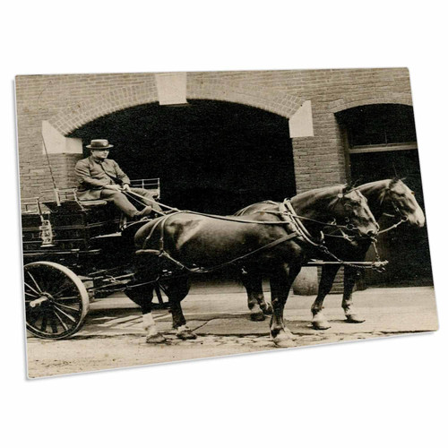 3dRose Magic Lantern Slide Hanover Massachusetts Firefighter... - Desk Pad Place Mats (dpd-334953-1)