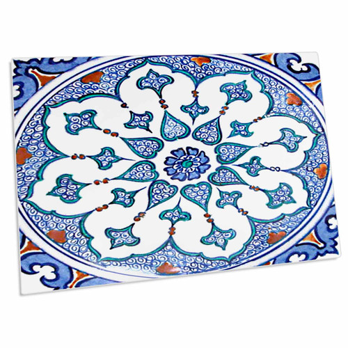 3dRose Turkish Blue and White Arabian Floral Middle Eastern... - Desk Pad Place Mats (dpd-371819-1) 3dRose Turkish Blue and White Arabian Floral Middle Eastern... - Desk Pad Place Mats (dpd-371819-1)