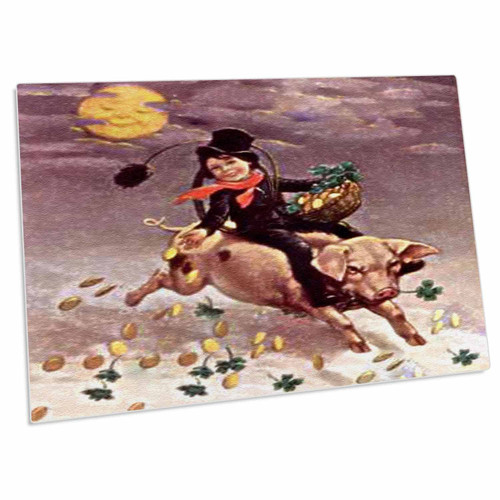 3dRose Chimney Sweeper on Flying Pig (Vintage) - Desk Pad Place Mats (dpd-42888-1) 3dRose Chimney Sweeper on Flying Pig (Vintage) - Desk Pad Place Mats (dpd-42888-1)