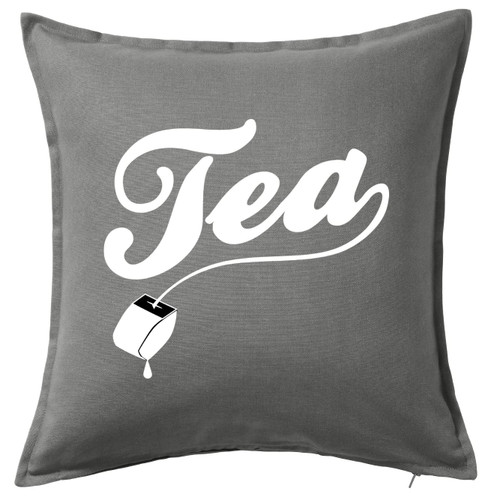 HARD EDGE DESIGN Tea Grey Throw Pillow with Polyester Filling