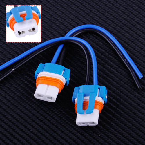 Davitu Cables, Adapters & Sockets - CITALL Car Styling 2pcs 9006 HB4 Ceramic Socket Bulb Holder Adapter Replacement Connector With Wire Harness
