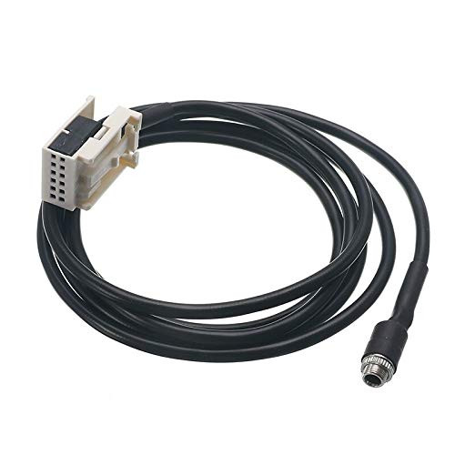 Davitu Cables, Adapters & Sockets - 3.5mm 12PIN Female AUX Audio Input Kit Adapter Music Cable Wire for BMW E60 E61 E63 E64