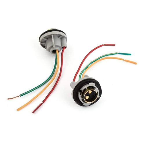Davitu Cables, Adapters & Sockets - 1157 Signal Brake Light Bulb Socket Connector Wire Harness Plug 2 Pcs