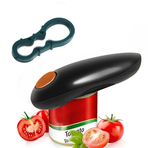 GOSLMYY Electric Can Opener, Handheld Smooth Edge Food Safe One touch Operated Portable Automatic Can Opener for Almost Size Cans, Kitchen Gadget Gift for Seniors Arthritis Chef Women Housewife