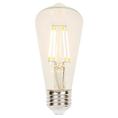 Westinghouse 3518700 6.5-Watt (60-Watt Equivalent) ST15 Dimmable Clear Filament LED Light Bulb with Medium Base