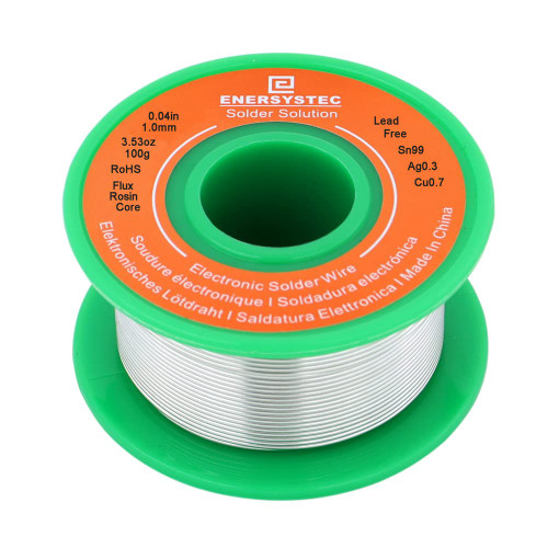 Lead Free Solder Wire Rosin Core 1.0mm 100g, Electronic Solder Wire Sn99 Ag0.3 Cu0.7, Electrical Solder Wire, No Lead Soldering Wire