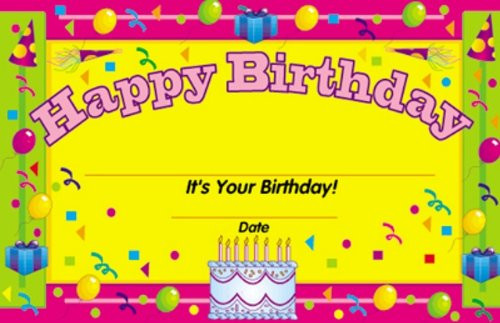 Eureka Happy Birthday Set of 36 Recognition Awards
