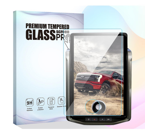 ZZDMDM for F150 Lightning Screen Protector for 2022 2023 F*ord F-150 Lightning/2022-2024 Expedition/2021-2023 Mustang15.5Inch Tempered Glass Protective Film 2023 F 150 Lightning