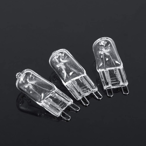 Fafeicy Home lamp Bulb, 10Pcs G9 Base Halogen Light Bulb 120V 40W Lighting Replacement Home Warm White Bright