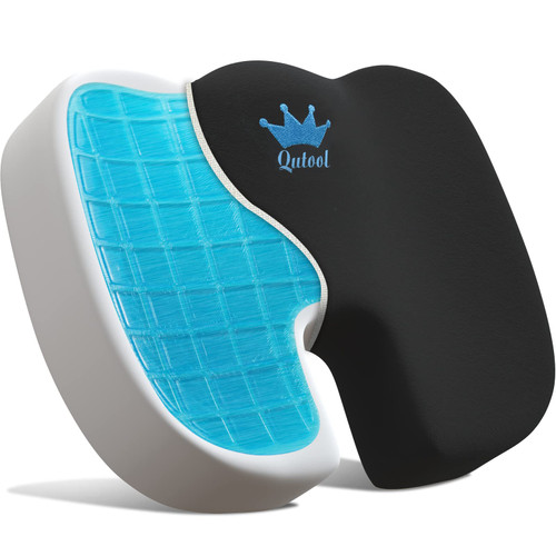 Gel Seat Cushion for Office Chair Coccyx Cushion for Tailbone Pain Relief - Memory Foam Car Seat Cushion for Back Chair Cushion for Desk Chair, Wheelchair, Computer Sciatica Pillow for Sitting Gel Seat Cushion for Office Chair Coccyx Cushion for Tailbone Pain Relief - Memory Foam Car Seat Cushion for Back Chair Cushion for Desk Chair, Wheelchair, Computer Sciatica Pillow for Sitting