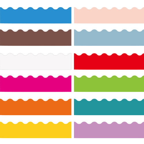 240 Feet Colorful Classroom Bulletin Board Borders Scalloped Bulletin Board Borders Trim Colorful Die Cut Border Classroom Decorations for Bulletin Boards, Chalkboard, Office, Back to School Decor 240 Feet Colorful Classroom Bulletin Board Borders Scalloped Bulletin Board Borders Trim Colorful Die Cut Border Classroom Decorations for Bulletin Boards, Chalkboard, Office, Back to School Decor