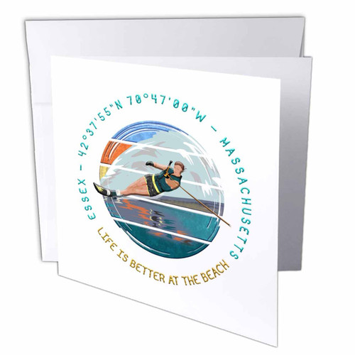 3dRose Essex, Essex County, Massachusetts summer travel family... - Greeting Cards (gc-365293-5)