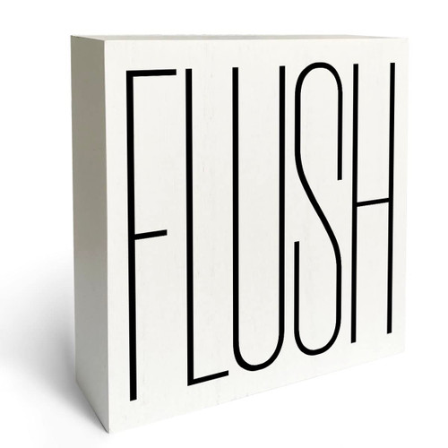 Bathroom Sign Rustic Bathroom Decor Guest Half Bathroom Decor Wooden Box Housewarming Gift Farmhouse Home Decor Restroom Sign Toilet Decor Half Bath Decor 5 x 5 Inches