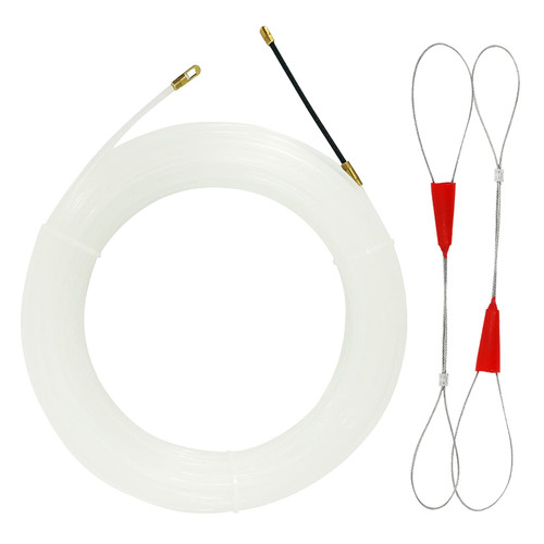 98FT Wire Puller Threader Fish Cable Fastener Cable Puller Cable Running Rod Fish Tape Pulling