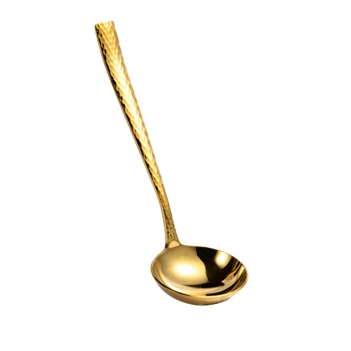IMEEA Gravy Ladle Hammered 18/10 Stainless Steel Soup Ladle Small Ladle for Serving 7.67 Inch (Gold) IMEEA Gravy Ladle Hammered 18/10 Stainless Steel Soup Ladle Small Ladle for Serving 7.67 Inch (Gold)