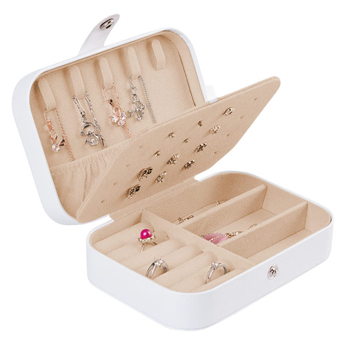 GoodSing Jewelry Box for Women, Travel Jewelry Organizer Box for Girls PU Leather Small Jewelry Box Case Storage Organizer for Rings Earrings Necklace Bracelets Jewelry White GoodSing Jewelry Box for Women, Travel Jewelry Organizer Box for Girls PU Leather Small Jewelry Box Case Storage Organizer for Rings Earrings Necklace Bracelets Jewelry White