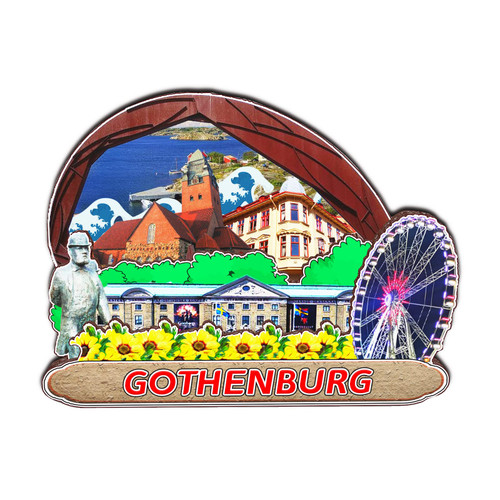 Gothenburg Sweden Fridge Magnet 3D Classic Wooden Refrigerator Magnets Landmark Handmade Craft Travel Souvenir Gift Collection Decoration -944 Gothenburg Sweden Fridge Magnet 3D Classic Wooden Refrigerator Magnets Landmark Handmade Craft Travel Souvenir Gift Collection Decoration -944