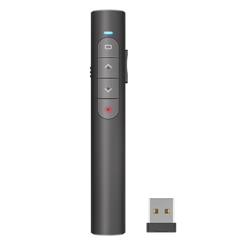 Wireless Presenter Remote, USB-A Presentation Clicker for PowerPoint Presentations Pointer, Google Slide Advancer Projector Smart Board Slideshow PPT Clicker for Mac/Computer/Laptop/Office