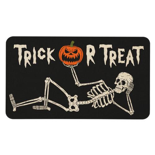 Roszwtit Halloween Skull Door Mat 30 X 17 Inch Trick or Treat Doormat Indoor Outdoor Entrance Floor Mat Non Slip Halloween Decor Rubber Welcome Mats Roszwtit Halloween Skull Door Mat 30 X 17 Inch Trick or Treat Doormat Indoor Outdoor Entrance Floor Mat Non Slip Halloween Decor Rubber Welcome Mats