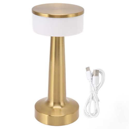 LED Table Lamp with Touch Sensor 3 Levels Brightness USB Charging Night Light Retro Nightstand Lamp Portable Bedside Lamp