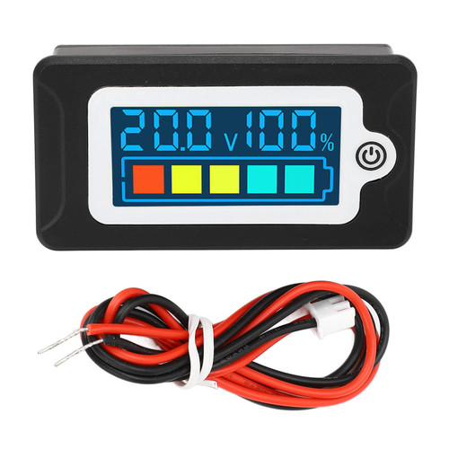 Battery Monitor Digital Battery Capacity Tester LCD Display Battery Status Indicator Battery Voltage Percentage Tester