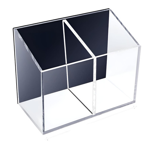 Pansyling Clear Acrylic Magnetic Dry Eraser Marker Holder, Transparent Magnetic Whiteboard Marker Holder Magnetic Acrylic Pen Holder Pencil Cup Holder for School Office Locker Whiteboard Refrigerator
