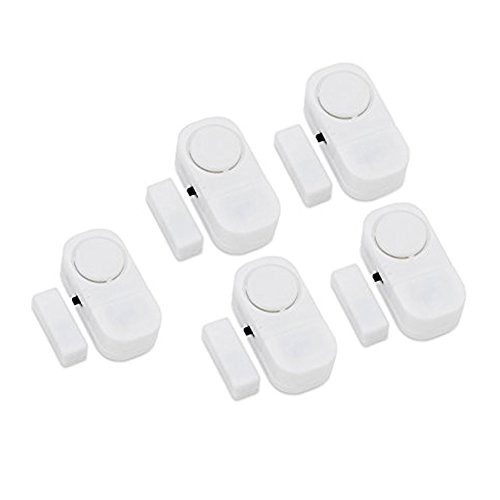 Hiistar Wireless Entry Home Door Window Burglar Alarm, Safety Security Alarm System Magnetic Sensor (Pack of 5)