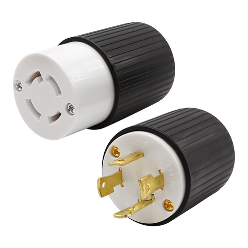 NEMA L14-30R & L14-30P Twist Locking Plug and Connector,Generator Locking Plug Adapter 30 Amp 125/250V, UL Listed