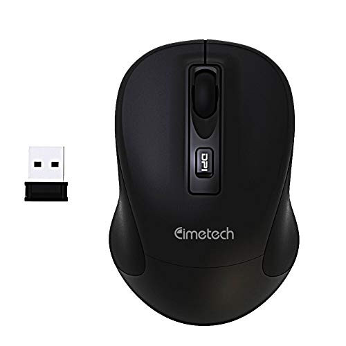 Wireless Mouse for Laptop, Cimetech 2.4G High Precision 2400 DPI Cordless Optical Wireless Mouse Mice with USB Nano Receiver Mini Portable Computer Mouse Battery Included (Black) Wireless Mouse for Laptop, Cimetech 2.4G High Precision 2400 DPI Cordless Optical Wireless Mouse Mice with USB Nano Receiver Mini Portable Computer Mouse Battery Included (Black)