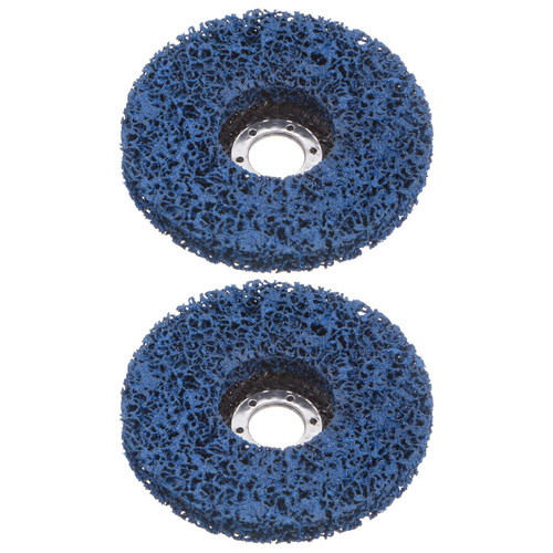 HARFINGTON 2pcs Strip Discs Stripping Wheels 5" x 7/8" Stripping Discs Wheel for Angle Grinder Clean and Remove Paint Coating Rust Welds Oxidation, Black