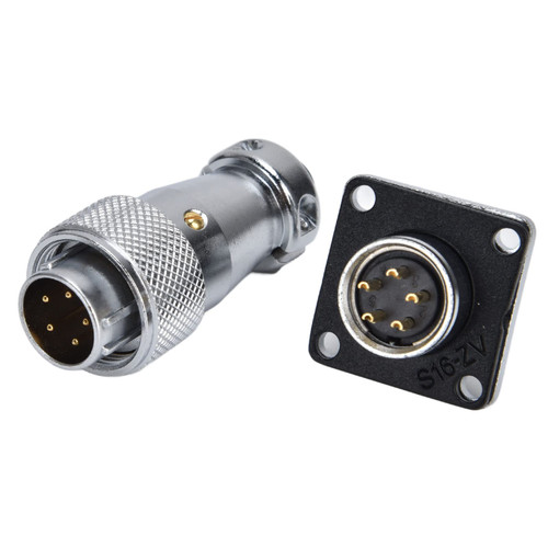 500V 5A Electrical Cord Connector, 5 Pin Power Plug Socket Kit for ? 18AWG Wiring Projects, Industrial Connector