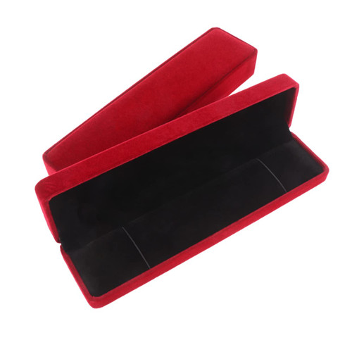 Holibanna 2pcs Boxes Flannel Jewelry Box Travel Jewelry Case Necklace Boxes Joyero Para Mujer Necklace Organizer Box Travel Jewelry Box Storage Box Gift Box Pendant Red Earrings Miss