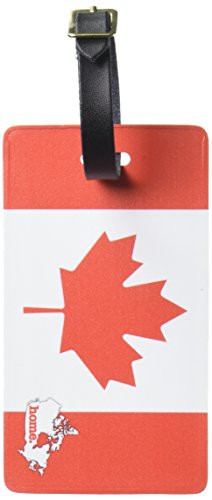 Graphics & More Canada Home Country Luggage Suitcase Id Tags-Flag, White