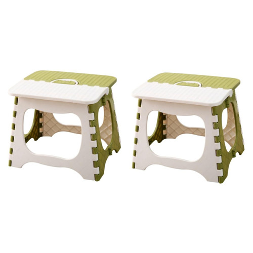 Veemoon 2pcs Folding stools for Adults Portable Folding Step stools for Adults Folding Foot Stool Simple Folding Stool Practical Folding Stool Home Foldable Stool Footstool Folding Chairs